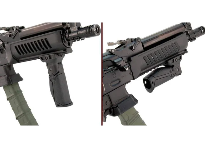 Передня рукоятка DLG Tactical (DLG-048) складна на Picatinny TAN Фото 3